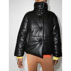 NANUSHKA Hide Vegan Leather Puffer Jacket Small